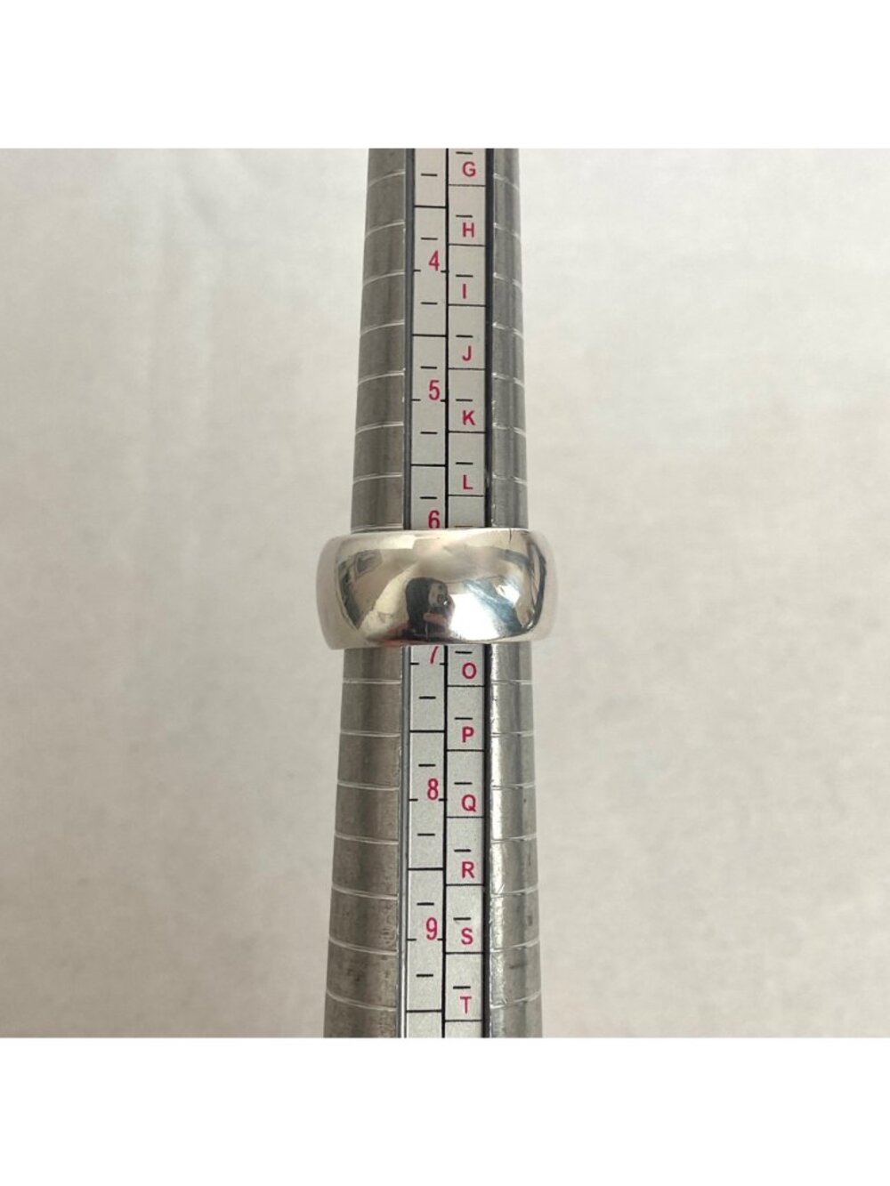 Sterling Silver 925 MWS Thailand Mark Wasserman Curved Wide Band Ring Sz 6.75 - Picture 8 of 15